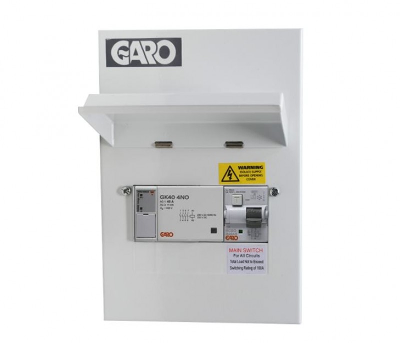Garo Consumer Unit, MCU Type A RCBO and PME Fault Detection