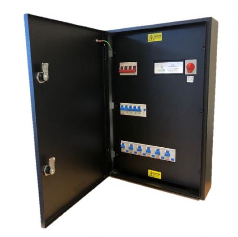 Matt:e EVU-6-32-R Three-phase connection unit with 6 x 32amp Type A RCBOs