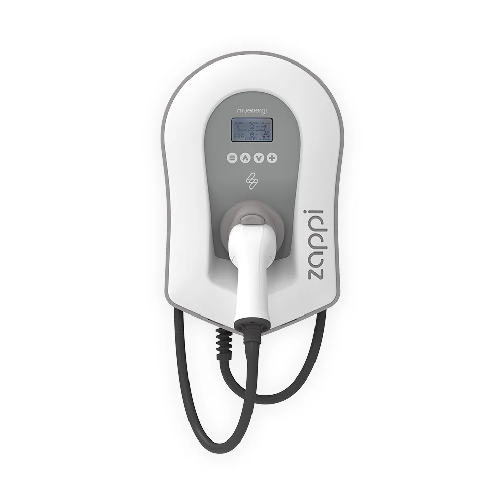 ZAPPI-2H07TW EV Charger - 7kw Tethered 1-phase Type 2 with 6.5m cable