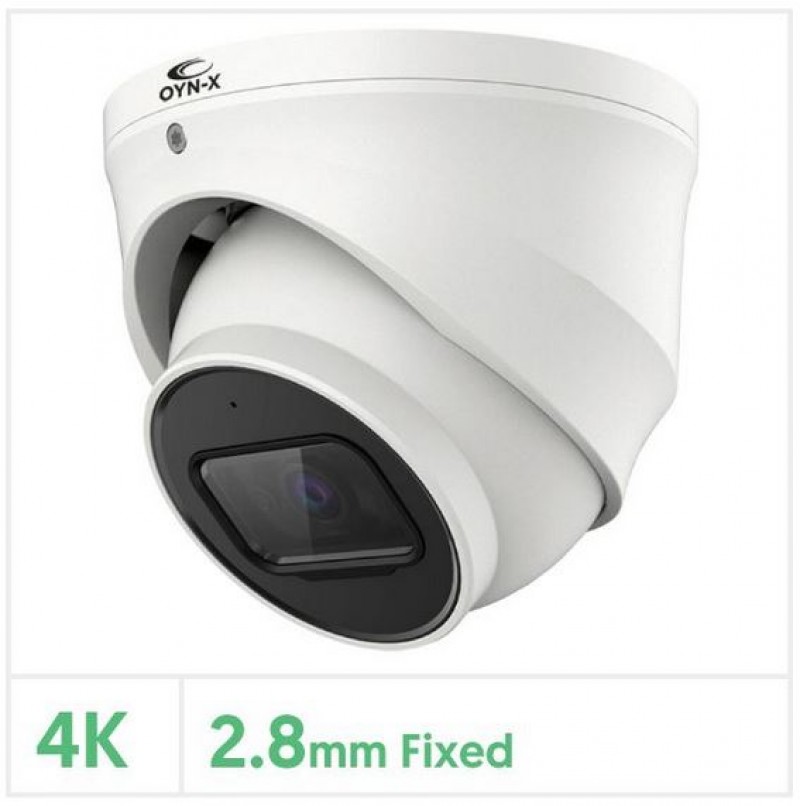 Eagle 4K/8MP Fixed Lens Lite IR Network Turret Camera (White)