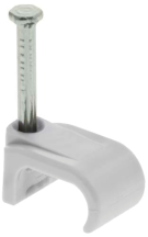Flat White Cable Clip 1-1.5mm T&E