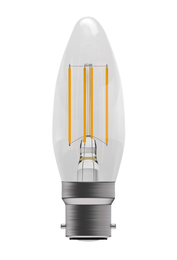 Bell Pro LED Filament Candle Full Glass Dimmable 4W BC Warm White