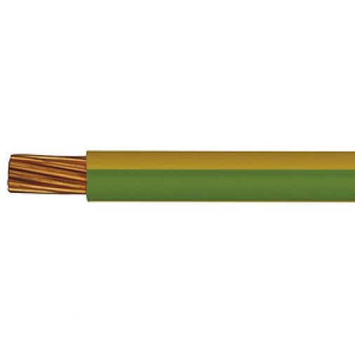 6491B 10mm x 100m Low Smoke & Fume (LSOH) Green/Yellow