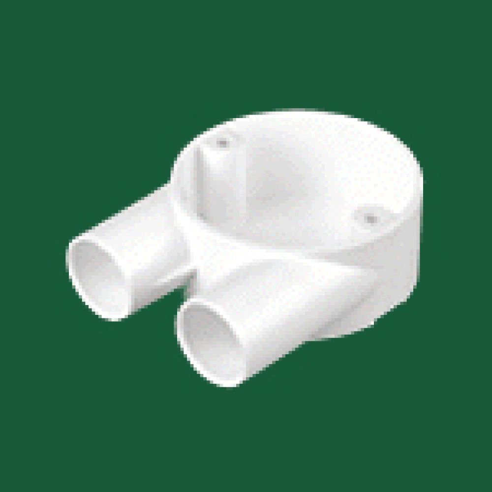 Marshall Tufflex White PVC U Box (2 Way) 20mm
