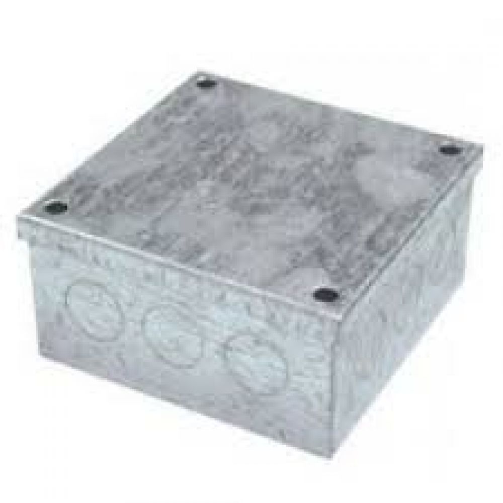 Greenbrook Pre Galvanised Adaptable Box c/w Knockouts 75 x 75 x 50mm