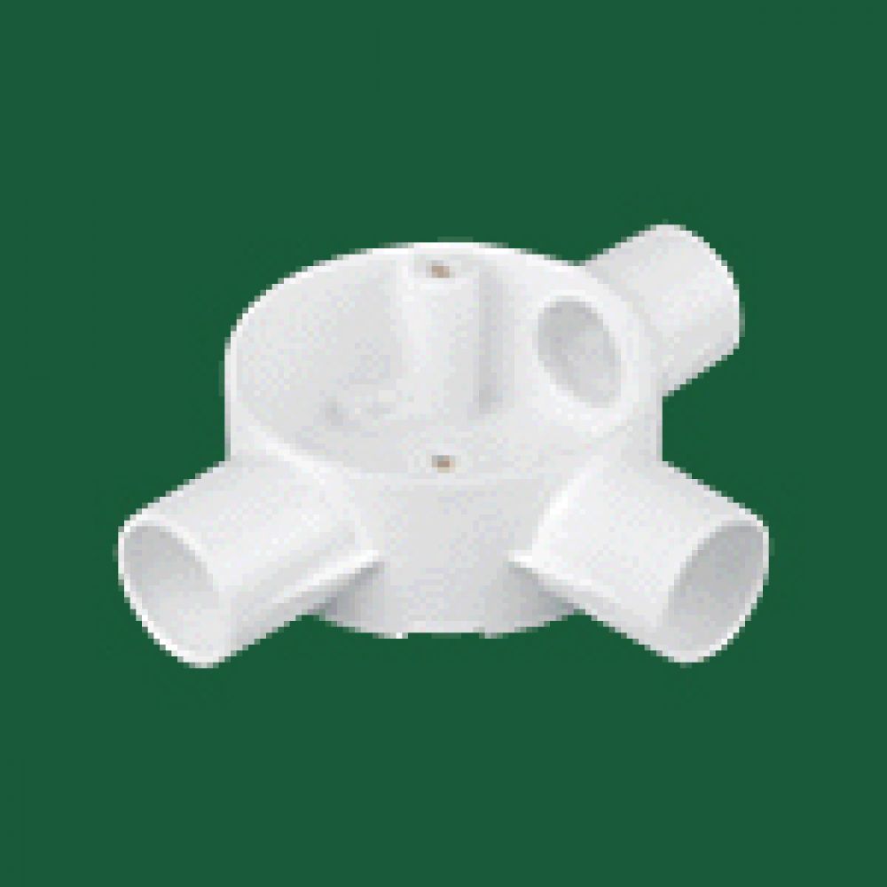 Marshall Tufflex White PVC Tee Box (3 Way) 25mm