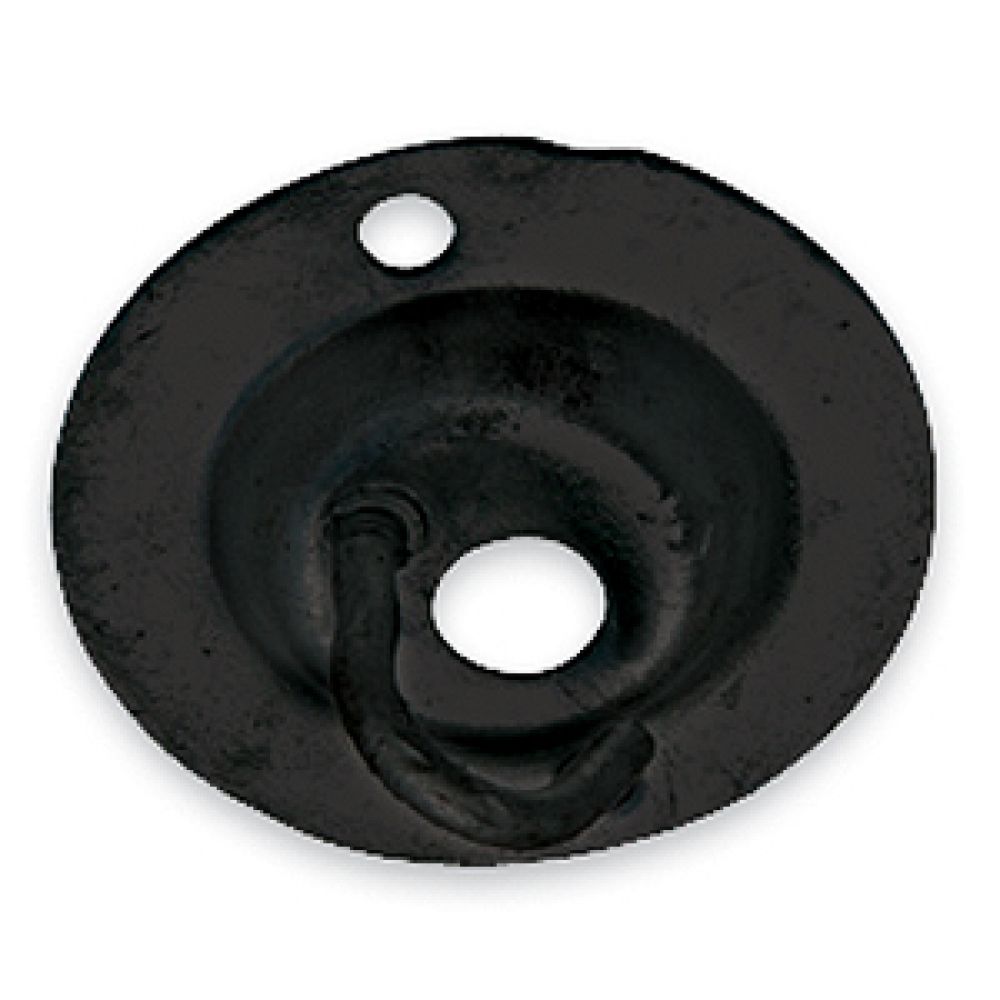 Greenbrook Black Enamel Circular Hook Plate