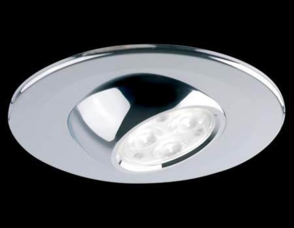 Collingwood H4 Eyeball Dimmable Fire Rated Adjustable Downlight Chrome Finish Natural White