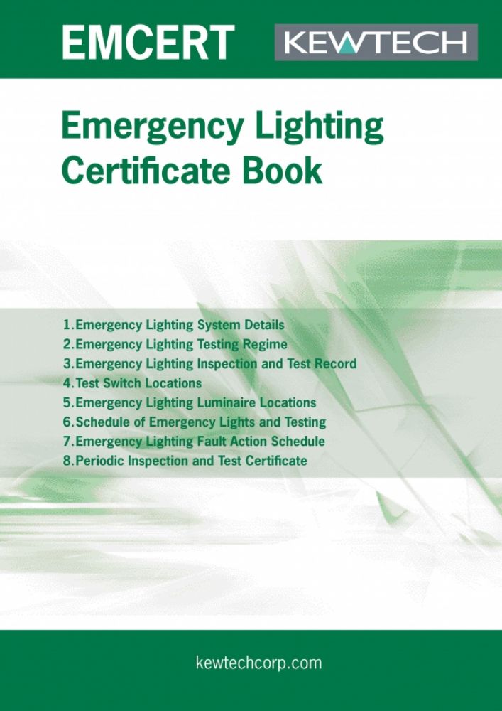 Kewtech Emergency Lighting Certification Book