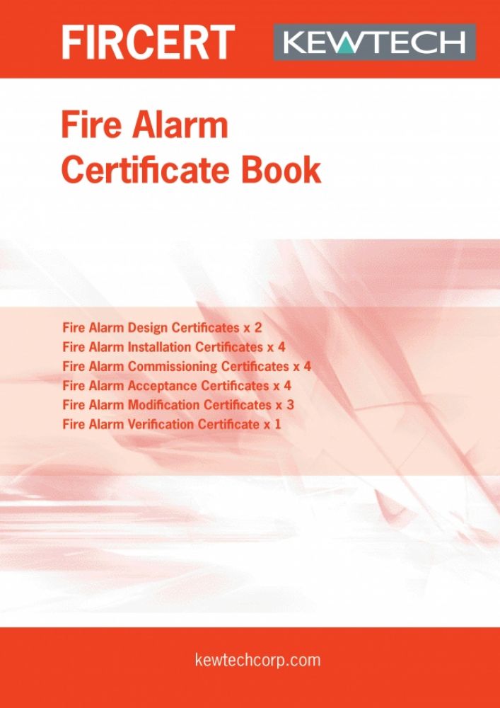Kewtech Fire alarm Certification Book