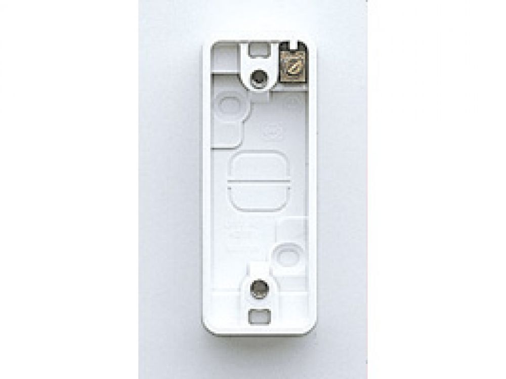 MK Logic Plus K2151WHI  White Moulded 1 Gang Architrace Surface Mounting Box 16mm 