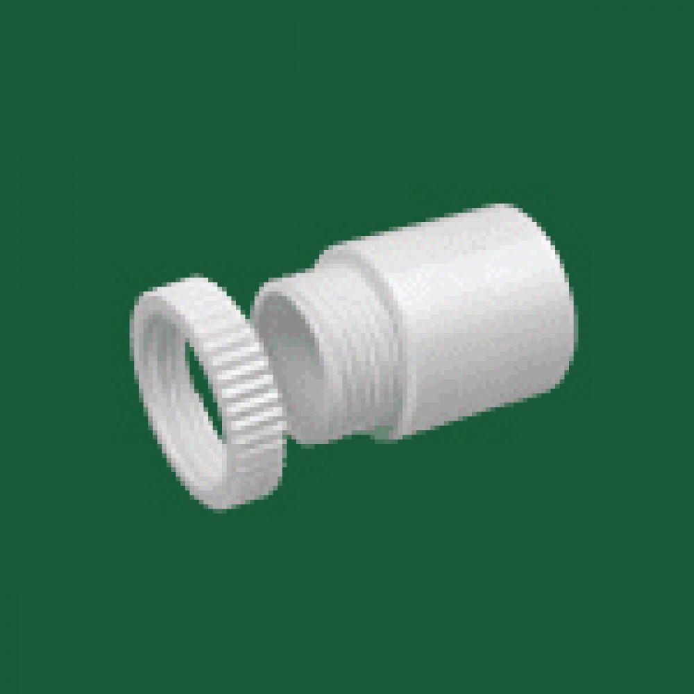 Marshall Tufflex White PVC Male Thread Adaptor 25mm