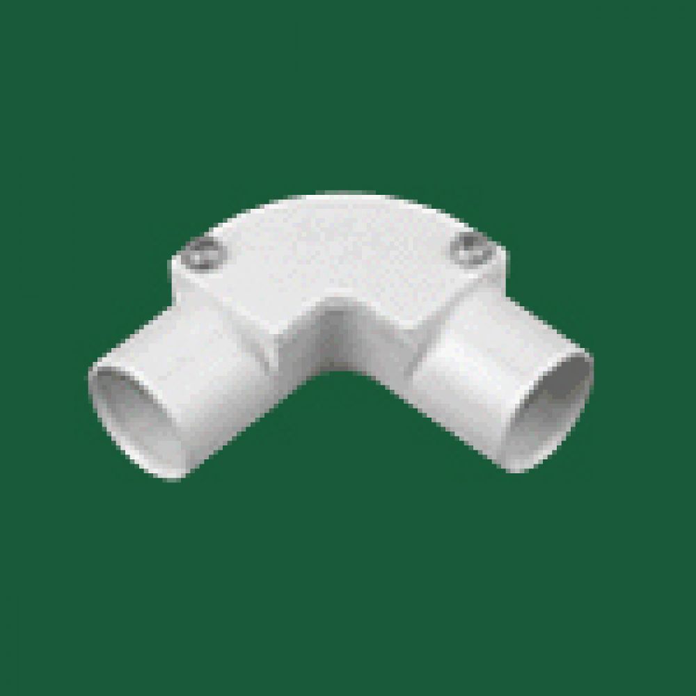 Marshall Tufflex White PVC Inspection Elbow 20mm