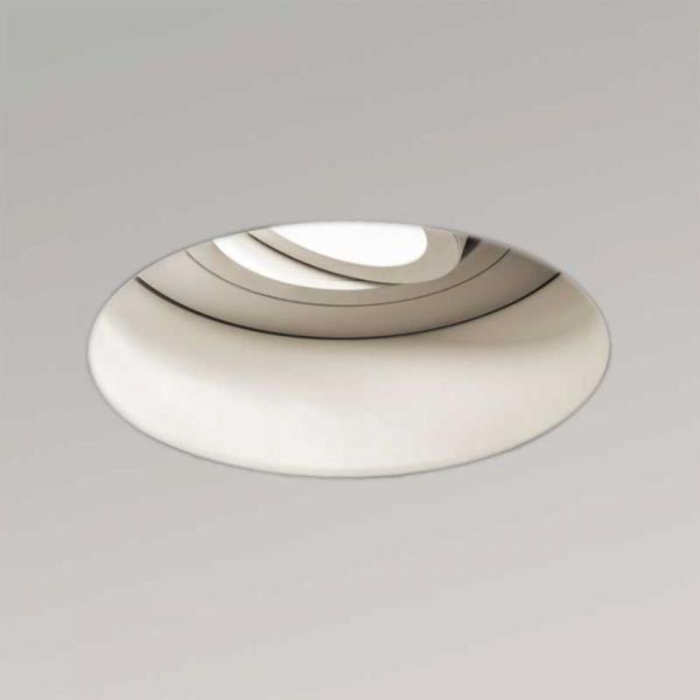 Astro Lighting 1248006 Trimless Adjustable Round 230v 5679 Fire Rated Downlight. White Finish