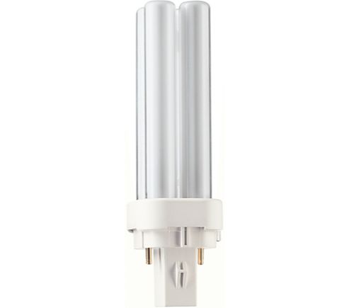 Dulux D 10W Cool White 2-Pin Compact Fluorescent Lamp G24d-1 Cap 240V