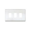 Aspect 3 Module Grid Plate + Frame Brushed Stainless Steel