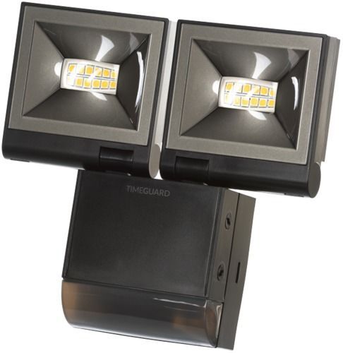 Timeguard LED200PIRBE 2x 10W LED Compact PIR Floodlight Twin Flood – Black