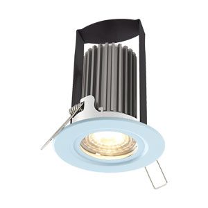 BG Luceco 7W LED Fire Rated Downlight Natural White with White Bezel